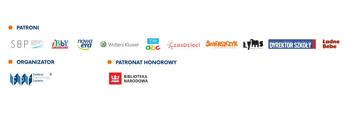 Patroni, Organizator i Patron honorowy programu „Ratowniczy czytelnicwa"